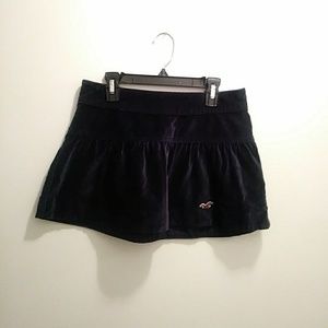 Hollister velvet Mini skirt